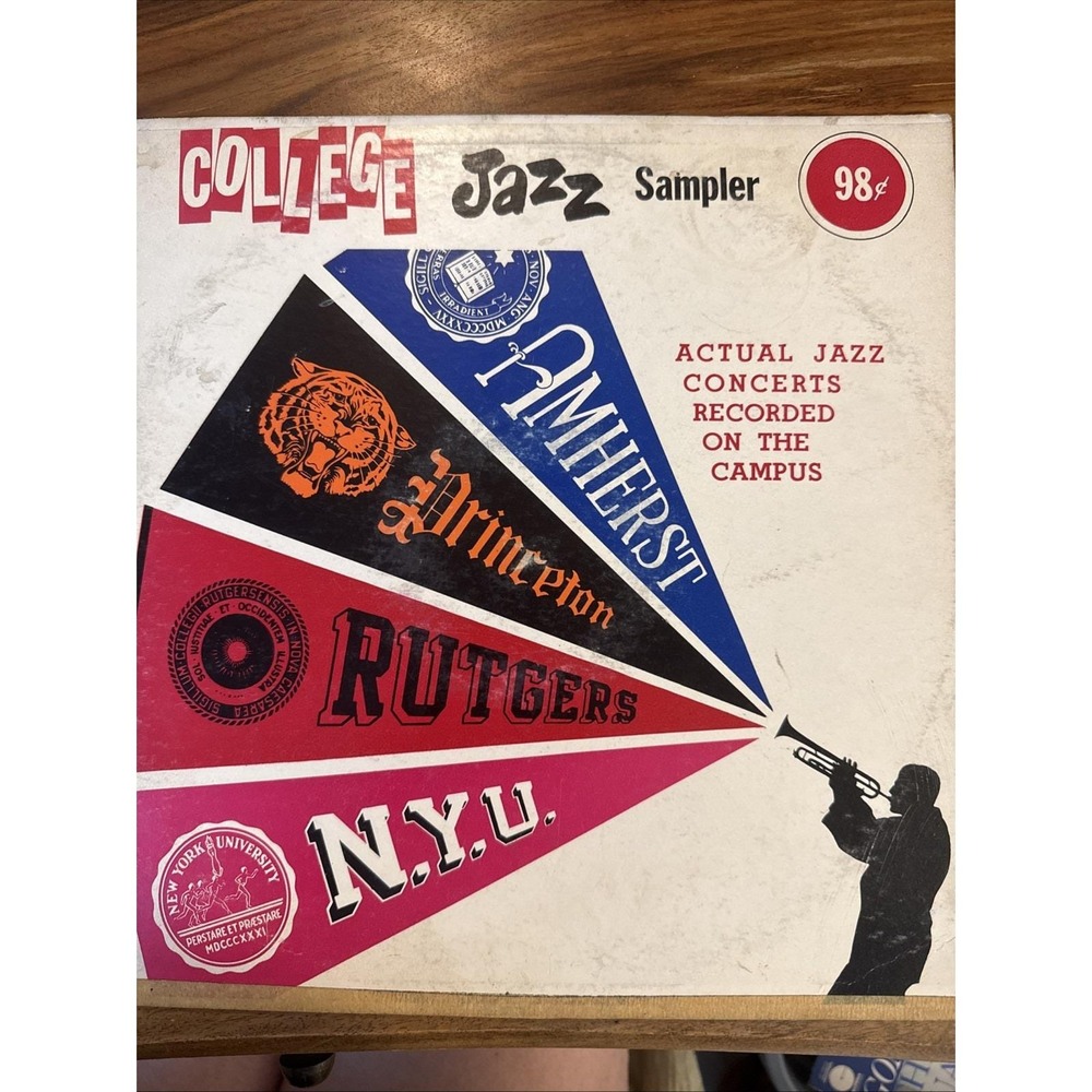 College Jazz Sampler Vinyl Record 1955 Trans-World TWS-200 Mono LP 12"